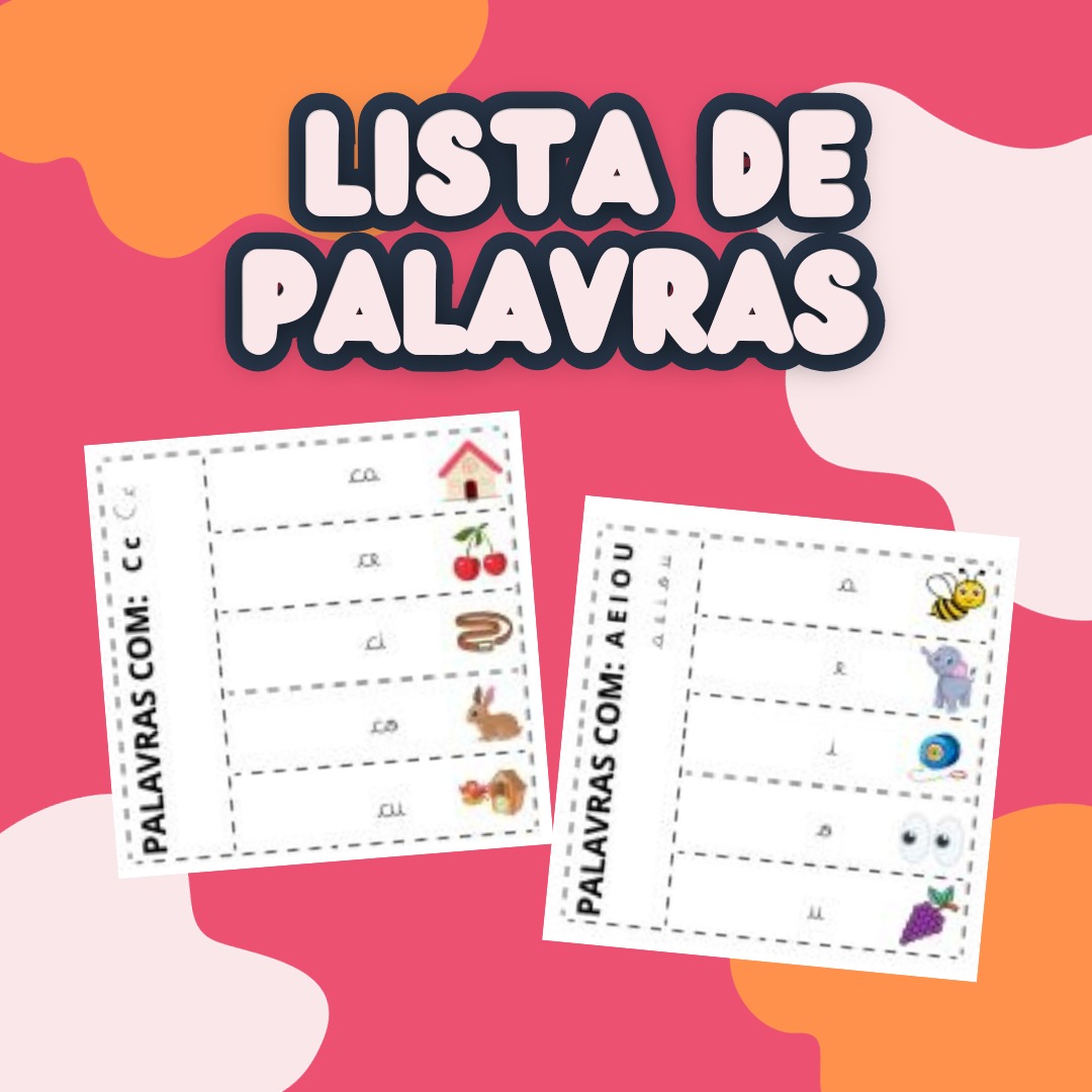 LISTA DE PALAVRAS