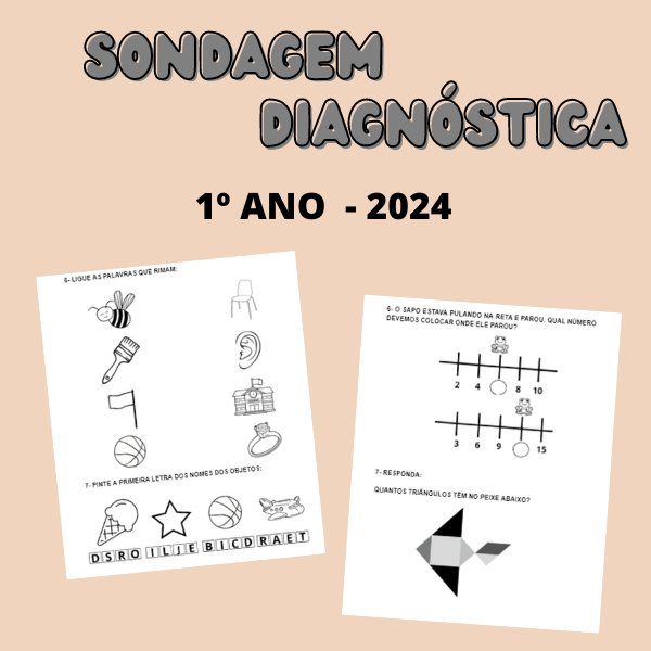 SONDAGEM DIAGNÓSTICA – 1º ANO